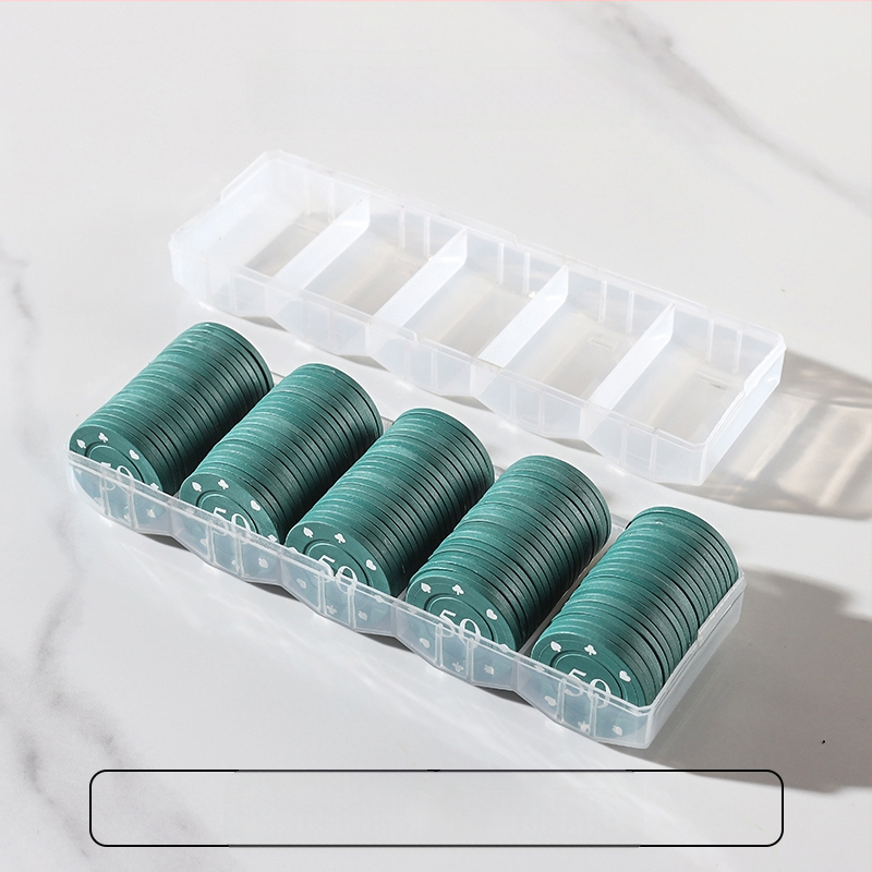 Bónusz Érme Sakk és Kártyaszoba Kártyák Póker Játék Pontok Kártyagép Texas Hold`em Mahjong Zseton Érme Műanyag