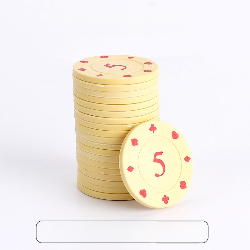 Bónusz Érme Sakk és Kártyaszoba Kártyák Póker Játék Pontok Kártyagép Texas Hold`em Mahjong Zseton Érme Műanyag