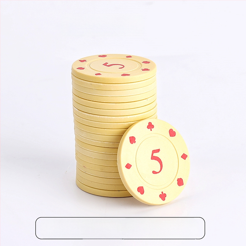 Bónusz Érme Sakk és Kártyaszoba Kártyák Póker Játék Pontok Kártyagép Texas Hold`em Mahjong Zseton Érme Műanyag