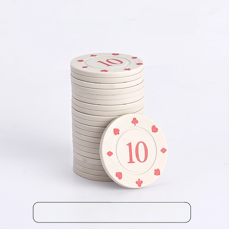 Bónusz Érme Sakk és Kártyaszoba Kártyák Póker Játék Pontok Kártyagép Texas Hold`em Mahjong Zseton Érme Műanyag