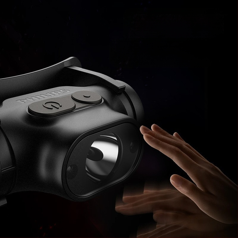 Piiriülene Philipsi Sfl1851 ülikerge nutika anduriga esilamp matkamiseks, telkimiseks ja patrullimiseks, pea külge kinnitatav esilamp