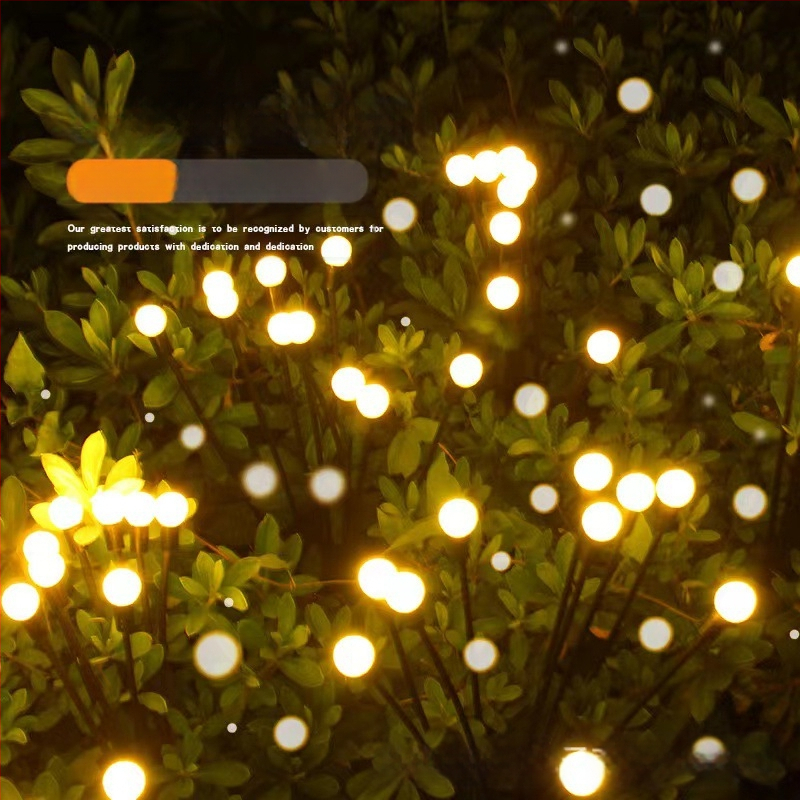 Tarpvalstybinis saulės energija varomo „Firefly“ grindų šviestuvas kiemui, atsparus vandeniui, dekoratyvinis lauko apšvietimas, naktinė lemputė, dekoratyvinė lempa