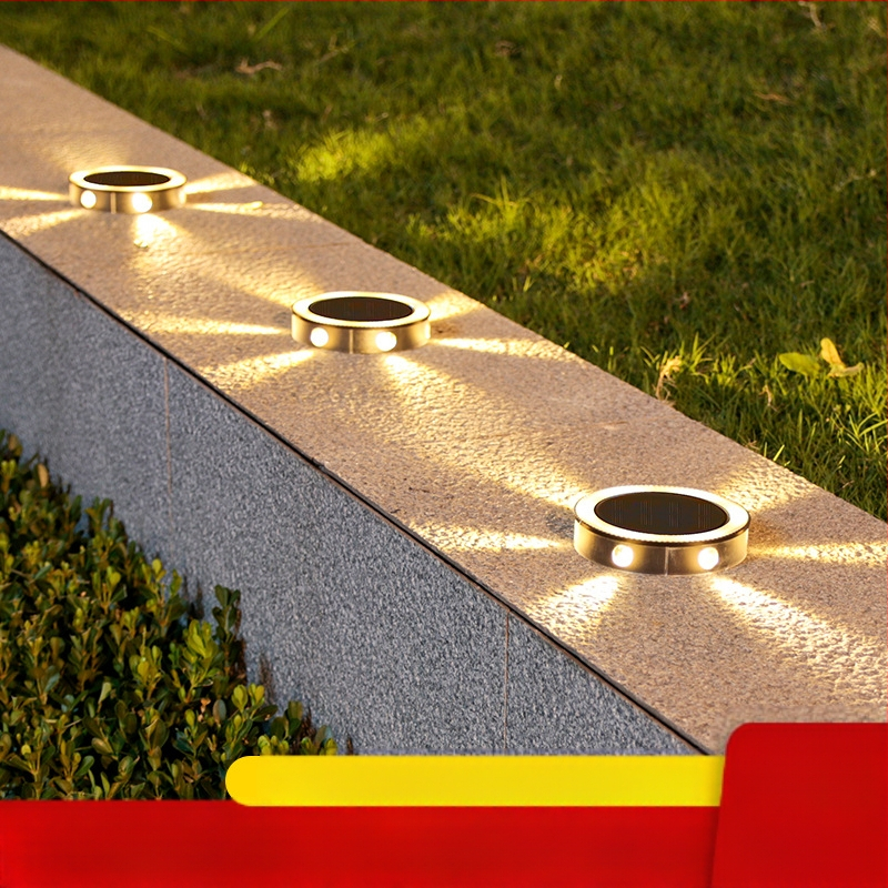 Napelemes LED földalatti lámpa kültéri vízálló műanyag kerti dekoráció földi dugós lámpa gyep táj eltemetett fény szuper fényes