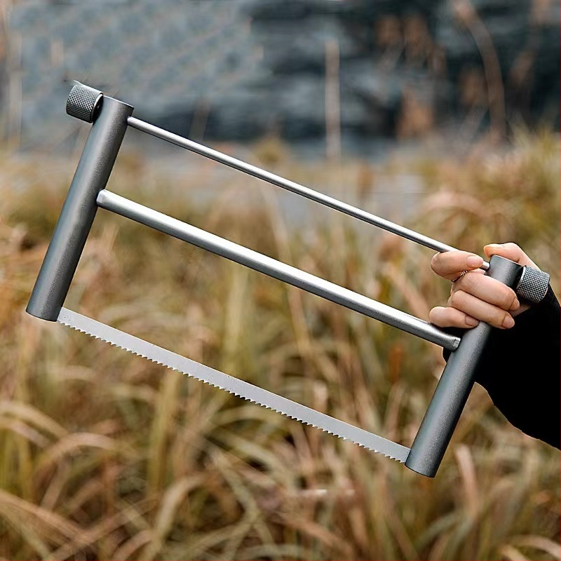 Kerti kivehető összecsukható kemping hordozható fakitermelő kézzel készített fűrész alumínium ötvözetből készült fűrész kültéri kézi fűrész famegmunkálás