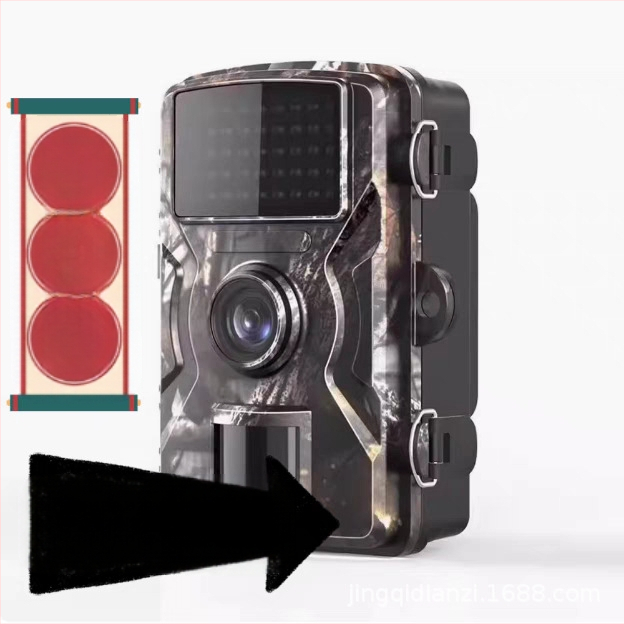 piiriülene infrapunane metsloomade kaamera välistingimustes kasutatav HD-jahikaamera öise nägemise jälgimise induktsioonjahikaamera viljapuuaias