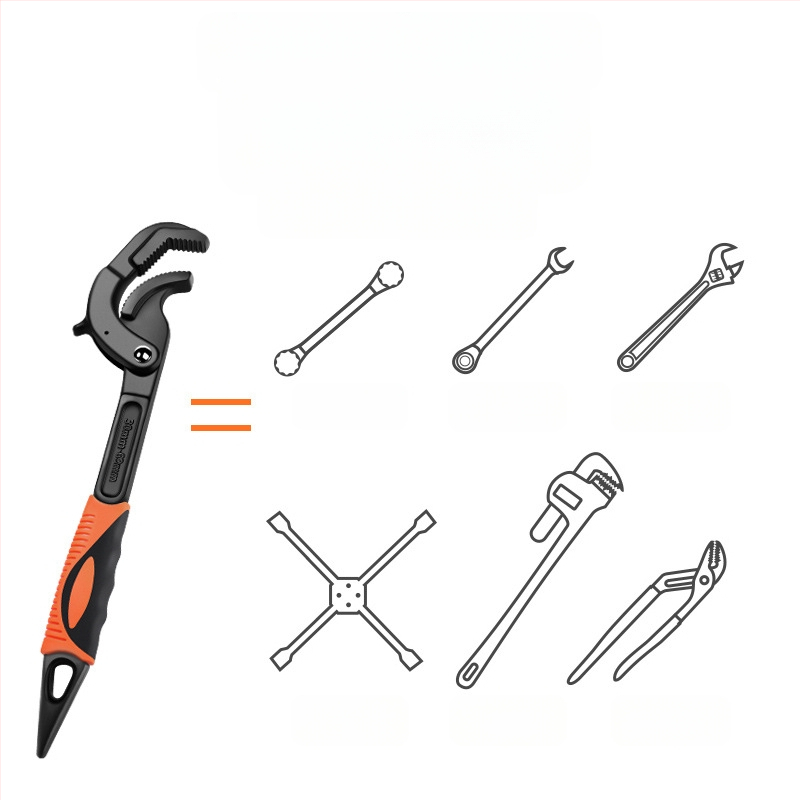 Többfunkciós állítható villáskulcs univerzális szerszámöltöny önzáró fogó fürdőszobai vízvezetékhez munkaerő-takarékos nagy nyílás