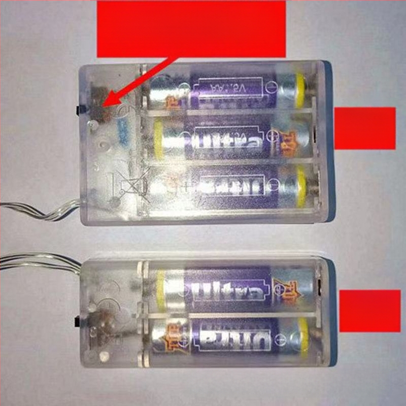 LED tarpvalstybinė akumuliatorių dėžutė varinė viela l lempų styga lauko kalėdinių atostogų torto dekoracija lempa bangos rutulys varinė viela lempų styga