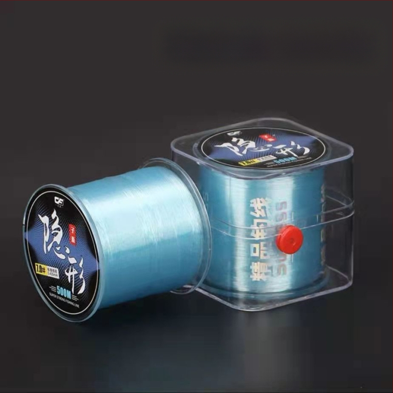 Tiesioginis gamyklinis tiekimas 500 metrų ilgio taškuotas nematomas valas. Pagrindinės valo pagalbinė valo linija. Super įtempta metimo meškerė. Jūrinė meškerė. Minkšta nailono meškerės linija.