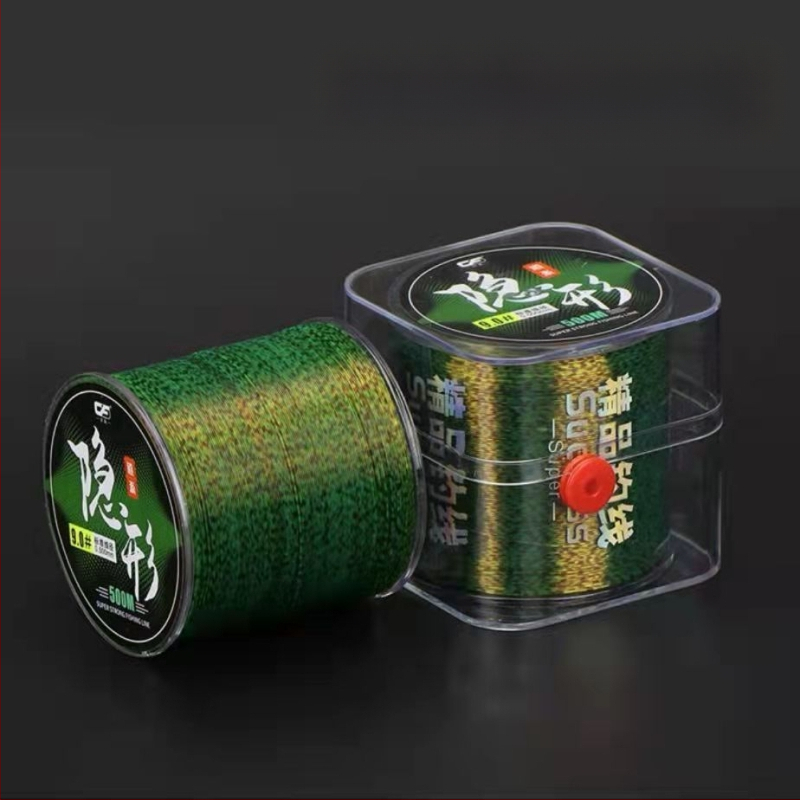 Tiesioginis gamyklinis tiekimas 500 metrų ilgio taškuotas nematomas valas. Pagrindinės valo pagalbinė valo linija. Super įtempta metimo meškerė. Jūrinė meškerė. Minkšta nailono meškerės linija.