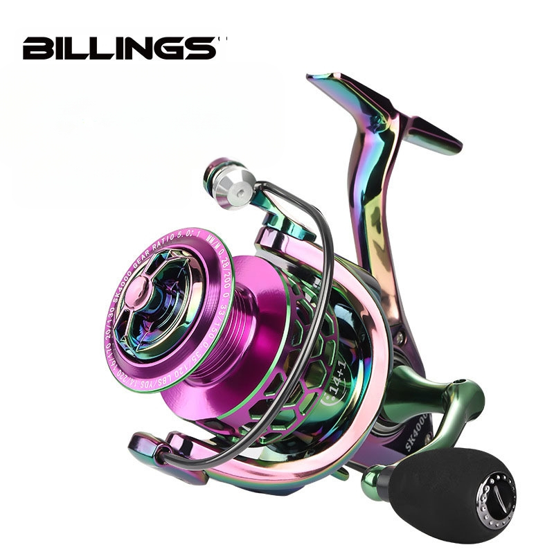 Billings határokon átnyúló fém forgó horgász orsó távirányítós casting kerék tengeri horgászbot kerék horgászfelszerelés horgászkerék horgászbot kerék nagykereskedelmi horgász orsó