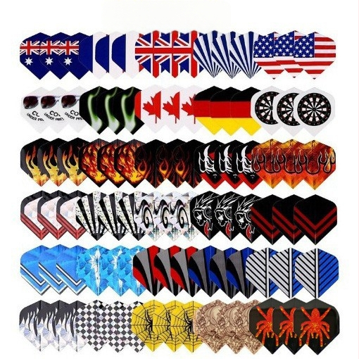 Комплект от 90 части за стрелички с 30 шаблона, по 3 части всеки, един комплект стрелички и листа за стрелички