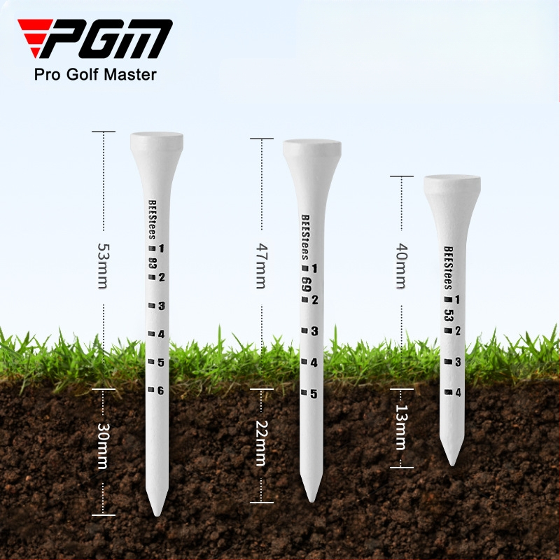 Pgm golffa tee limit állítható magasságú tüskék golflétra mélységjelző labdatartó tee