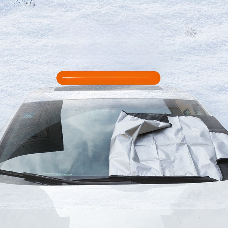 Auto päikesesirm, lumekate 200*70CM esiklaasile, auto lumekate 190T hõbedasest riidest auto lumekate