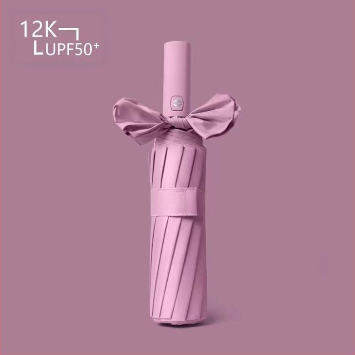 Pilnai automatinis „Milet“ 12 kauliukų trijų dalių vinilo skėtis, spausdinamas su LOGO reklaminiu dovanų skėčiu, didmeninė prekyba