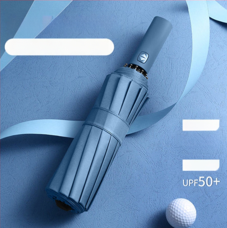 Pilnai automatinis „Milet“ 12 kauliukų trijų dalių vinilo skėtis, spausdinamas su LOGO reklaminiu dovanų skėčiu, didmeninė prekyba