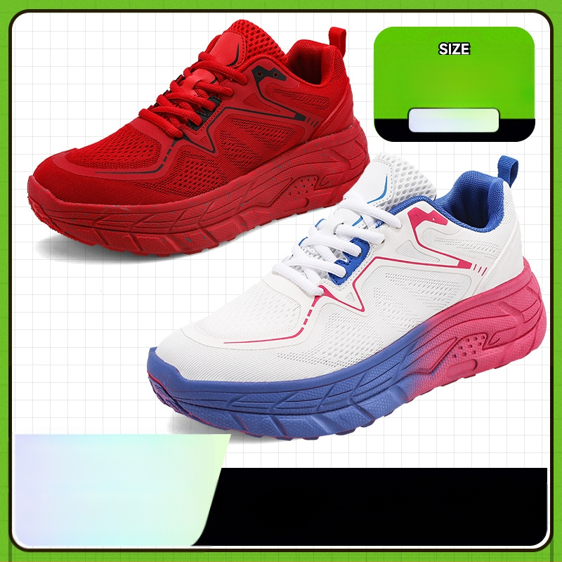 Divatos futó fitnesz beltéri és kültéri cipők női hálós, lélegző dopamin páros platform alkalmi férfi cipők