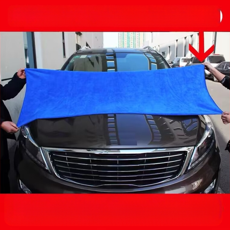 Automobilių plovimo didelis rankšluostis, prailgintas, sugeriantis, sutirštintas, didelis automobilio valymo audinys be pūkelių, aksominis