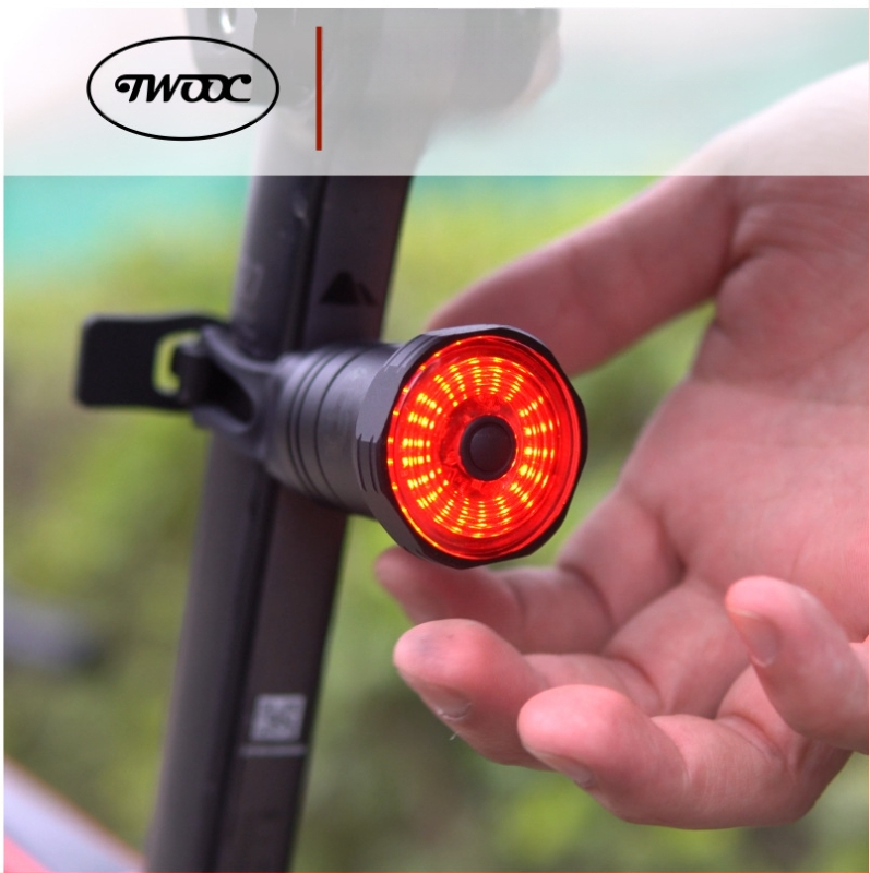 Dviračio išmanusis stabdžių galinis žibintas su automatiniu indukciniu užvedimu ir stabdymu, galinis žibintas su USB įkrovimu, TWOOC galinis žibintas