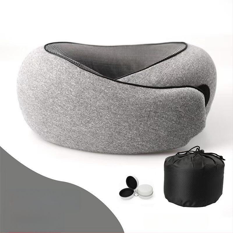 Διασυνοριακό Amazon χονδρικής υψηλής ποιότητας αφρός μνήμης μαξιλάρι σε σχήμα U μπορεί να αποθηκευτεί σε σχήμα U λαιμός μαξιλαριού για ταξίδια αεροσκαφών μαξιλάρι υπνάκο