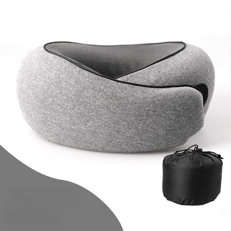 Διασυνοριακό Amazon χονδρικής υψηλής ποιότητας αφρός μνήμης μαξιλάρι σε σχήμα U μπορεί να αποθηκευτεί σε σχήμα U λαιμός μαξιλαριού για ταξίδια αεροσκαφών μαξιλάρι υπνάκο