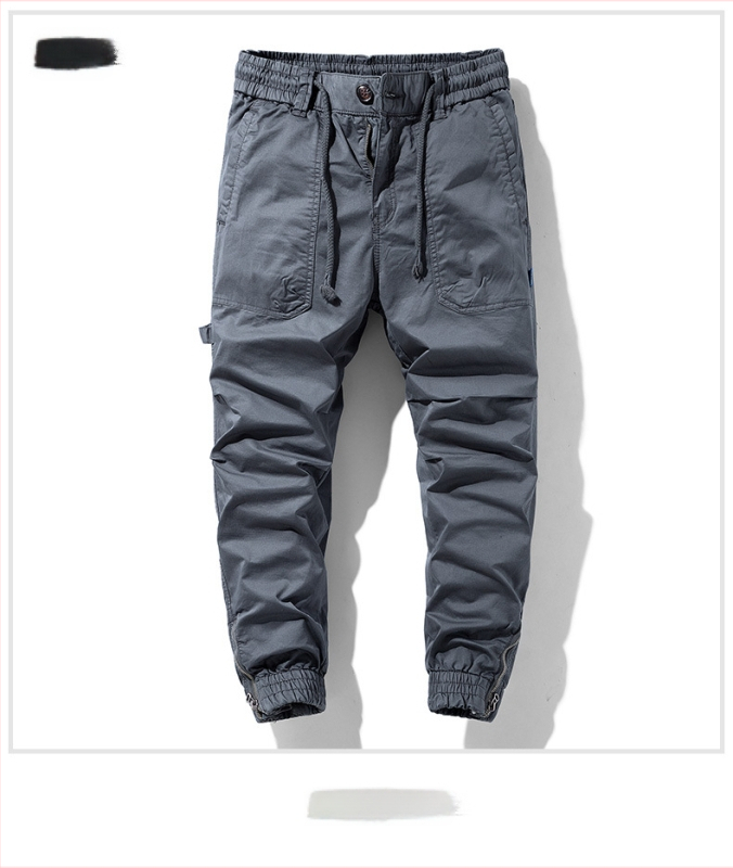 Amazon lezser nadrág férfi őszi mosott sportnadrág terepszínű többzsebes egyenes overall férfi lezser nadrág