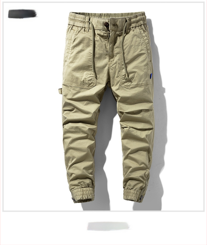 Amazon lezser nadrág férfi őszi mosott sportnadrág terepszínű többzsebes egyenes overall férfi lezser nadrág