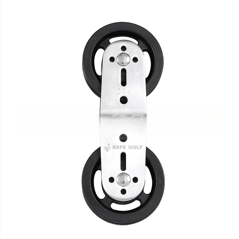 Голямо колело стоманена тел 8-образна двойна ролка фитнес оборудване само ролка/алуминиева сплав жлеб колело найлон ролка фитнес оборудване аксесоари