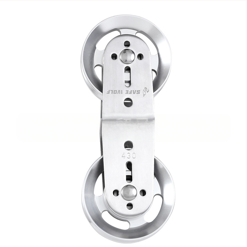 Голямо колело стоманена тел 8-образна двойна ролка фитнес оборудване само ролка/алуминиева сплав жлеб колело найлон ролка фитнес оборудване аксесоари