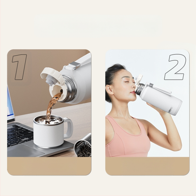 Termoskruus suure mahutavusega meeste 316 roostevabast terasest 24 uus suur pakkumine piiratud talvise hautatud tee vee eralduskannuga