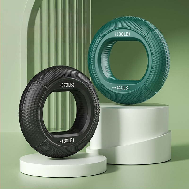 Silikoonist haaratsiga käepidemega pall randmejõu käelihaste treenimiseks viie sõrmega jõu taastusravi haardega ringikujuline treeningvarustus