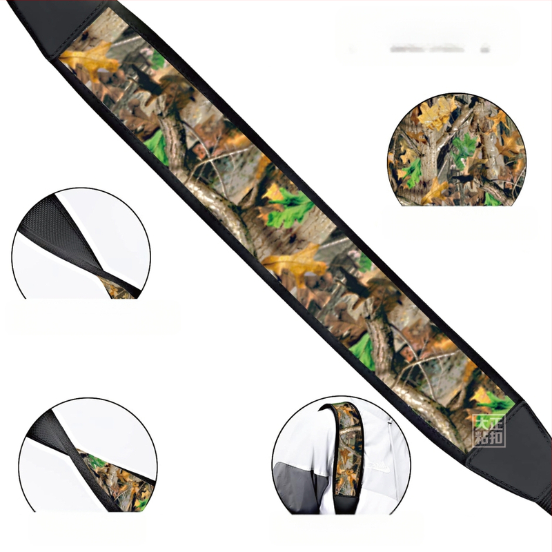 Határokon átnyúló kültéri taktikai fegyverszíj Többfunkciós, állítható, kétpontos vállpánt Vastagított, kényelmes, kopásálló, csúszásgátló fegyverkötél