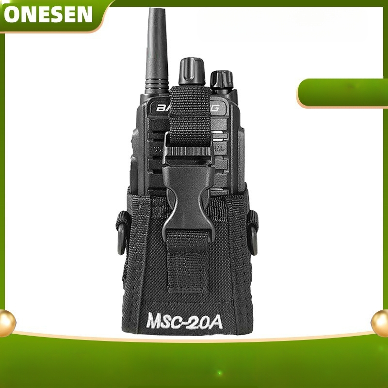 MSC-20A universaalne interphone`i nahkkate Baofeng 888S vastupidav kaitsekate vöökohaga reguleeritava nailonist riidest kattega