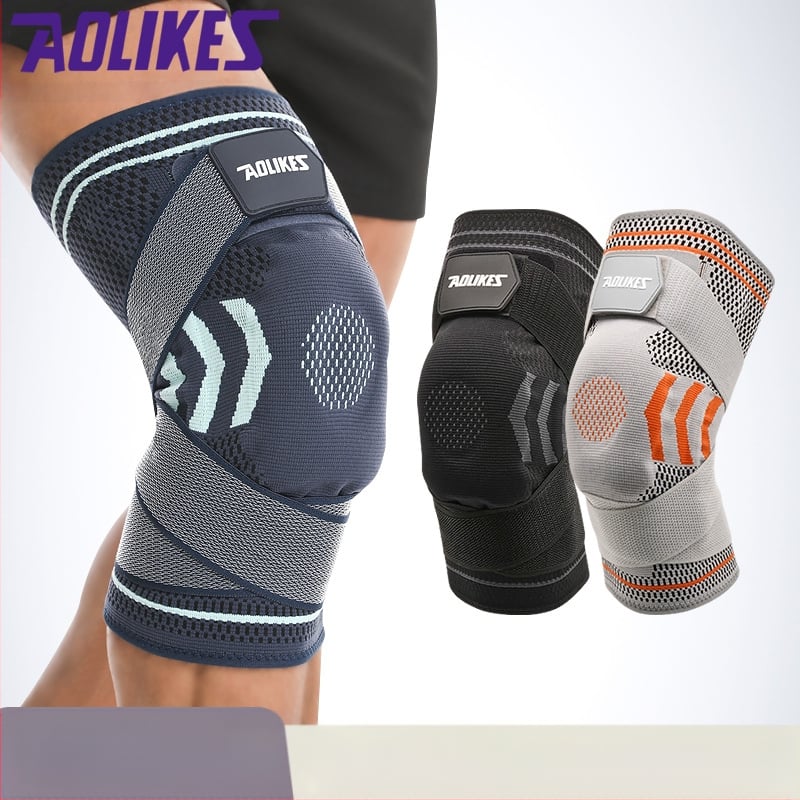 Sport kosárlabda pántok szilikon térdvédők kerékpározáshoz futáshoz rugós támasztó lábvédők kültéri edzéshez térdvédelem