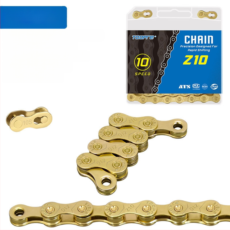 TOOPRE mägijalgratta kuldse ketiga maanteeratas 8-käiguline 9-10-11S muudetava kiirusega kett täielikult kaetud roostekindel