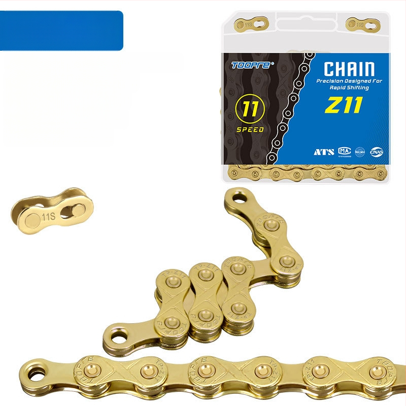 TOOPRE mägijalgratta kuldse ketiga maanteeratas 8-käiguline 9-10-11S muudetava kiirusega kett täielikult kaetud roostekindel