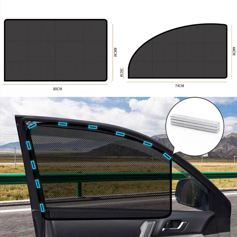 Automobilio apsauginis nuo saulės pavėsis, magnetinė sulankstoma užuolaida nuo saulės, apsauganti nuo saulės, šilumos izoliacija, ventiliacijos tinklelio užuolaida, apsauganti nuo uodų automobilio užuolaida