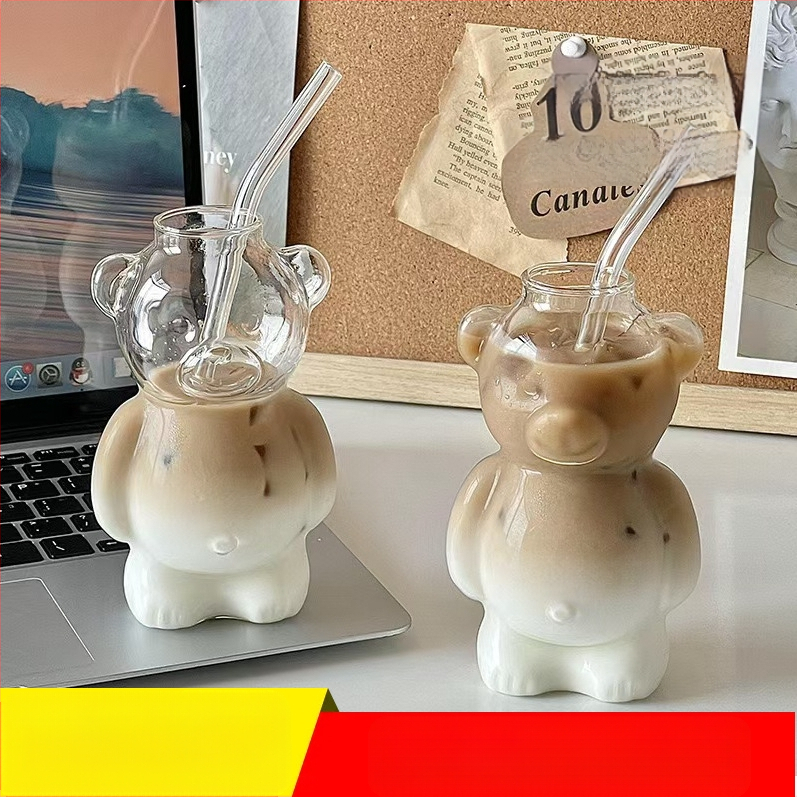 Internetes híresség étterem medvebögre kávésbögre aranyos rajzfilm pohár kreatív pohár gyümölcslé pohár tejes tea bögre