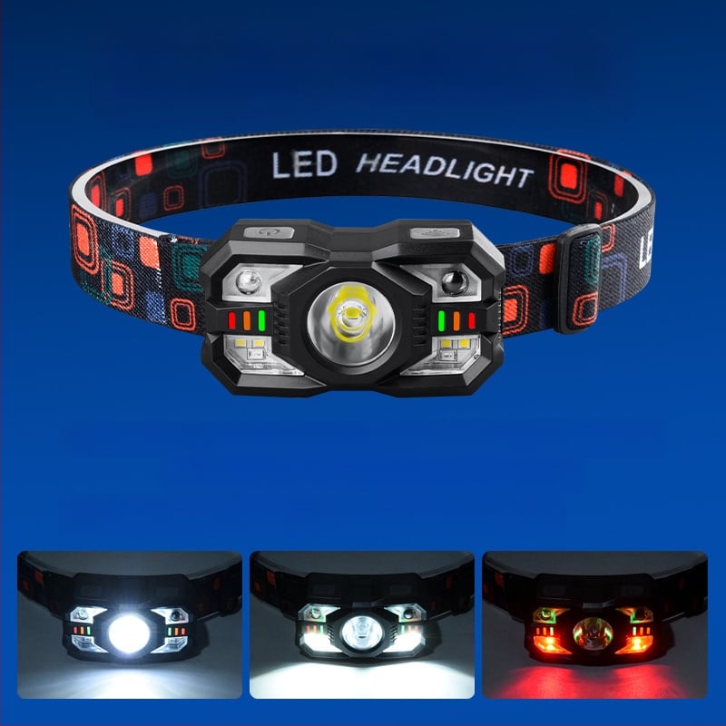 Tugeva valgusega esilaterna plahvatuse nimel on intelligentne induktsioonmultifunktsionaalne välistingimustes kasutatav öine kalapüük pikamaa kaasaskantav laetav töötav kaevurilamp