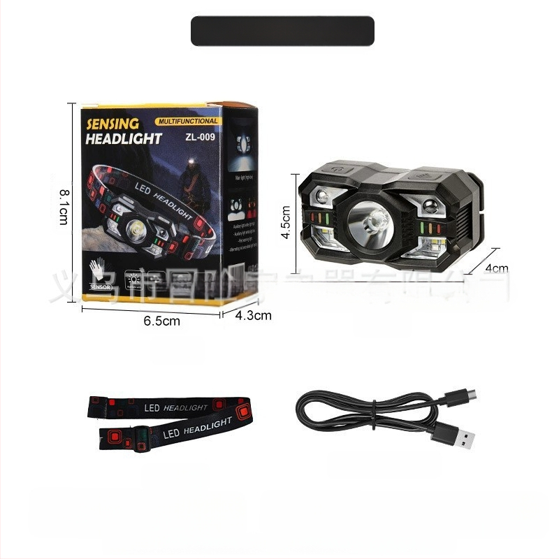 Tugeva valgusega esilaterna plahvatuse nimel on intelligentne induktsioonmultifunktsionaalne välistingimustes kasutatav öine kalapüük pikamaa kaasaskantav laetav töötav kaevurilamp