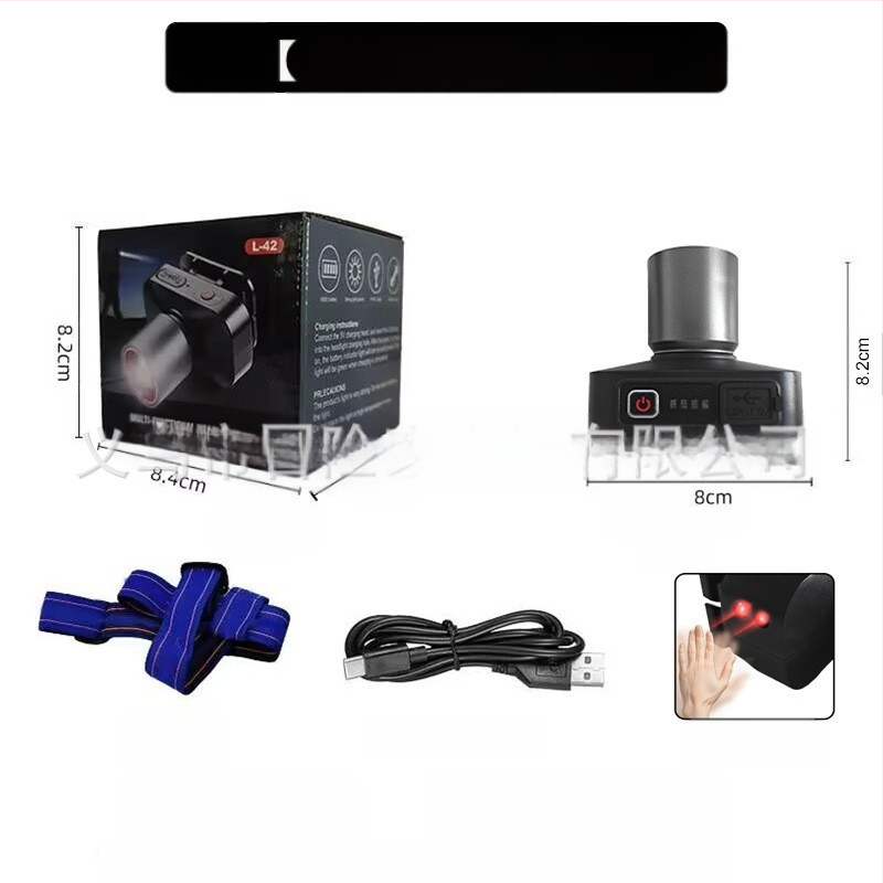 Tugeva valgusega esilaterna plahvatuse nimel on intelligentne induktsioonmultifunktsionaalne välistingimustes kasutatav öine kalapüük pikamaa kaasaskantav laetav töötav kaevurilamp