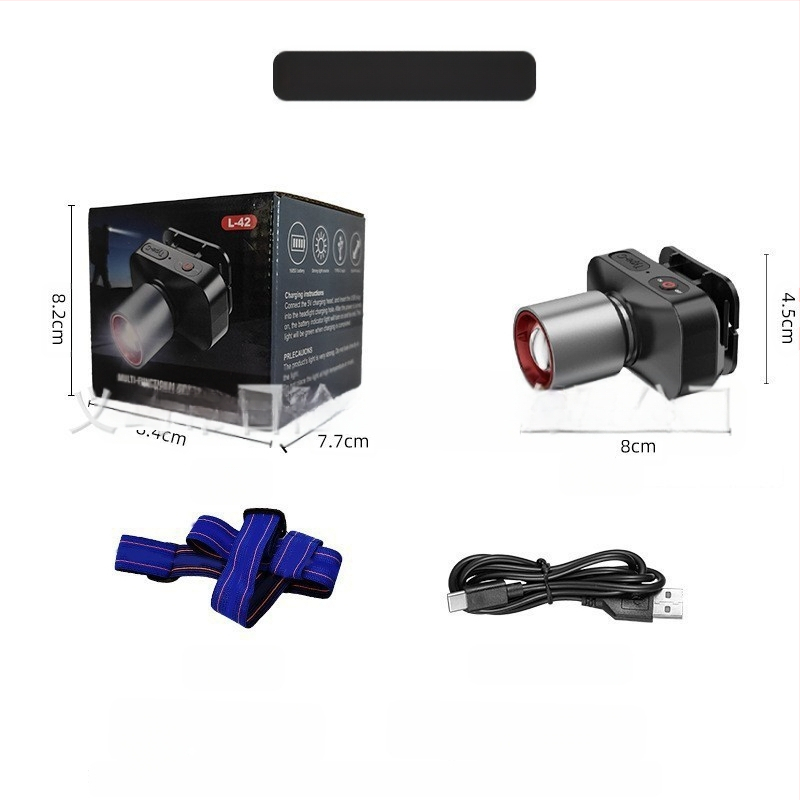 Tugeva valgusega esilaterna plahvatuse nimel on intelligentne induktsioonmultifunktsionaalne välistingimustes kasutatav öine kalapüük pikamaa kaasaskantav laetav töötav kaevurilamp