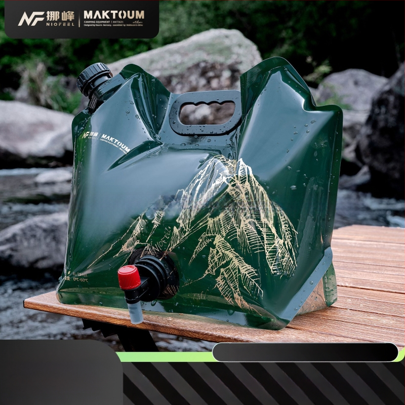 Nuofeng | Makotu ühine veekott 8L välistingimustes kasutamiseks mõeldud telkimisvee hoiukott, kokkupandav veekott, telkimisvee hoiukott