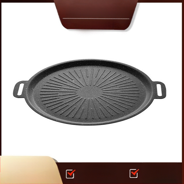 Korea stiilis majapidamises kasutatav Maifan kivist grillpann päikesemustriga, füüsilise mittenakkuva grillpanniga induktsioonpliidile, kassettpliidile, välistingimustes kasutatav grillpann