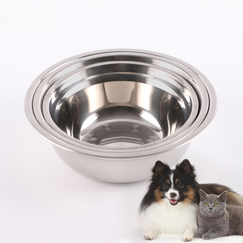 Kisállattál, kutyatál, 201 rozsdamentes acél, kutyatál, ivóvíz, etetési kiegészítők, macskatál, hozzá illő levesestál