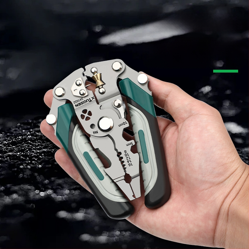 Tuosen kliješta za skidanje izolacije s preklopnih vodova, višenamjenska kliješta za rezanje vodova, specijalna kliješta za električare, kliješta za skidanje izolacije