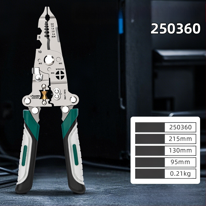 Tuosen kliješta za skidanje izolacije s preklopnih vodova, višenamjenska kliješta za rezanje vodova, specijalna kliješta za električare, kliješta za skidanje izolacije