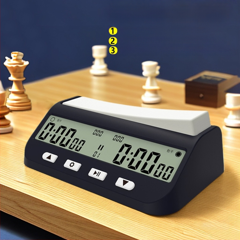 Žaidimo „Icono Chess Go“ specialus šachmatų laikrodis, laikmatis, šachmatų mokymo laikrodis, žingsnių skaičiavimo paketas, plius sekundės