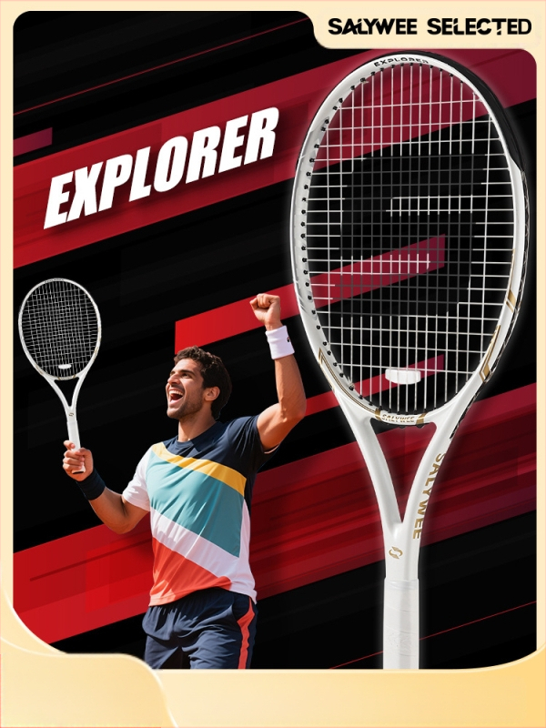 „SALYWEE“ anglies pluošto teniso raketė, amortizuojanti smūgius, nesisukanti, skirta profesionaliems varžybų sportams vyrams ir moterims, išpardavimas užsienyje.