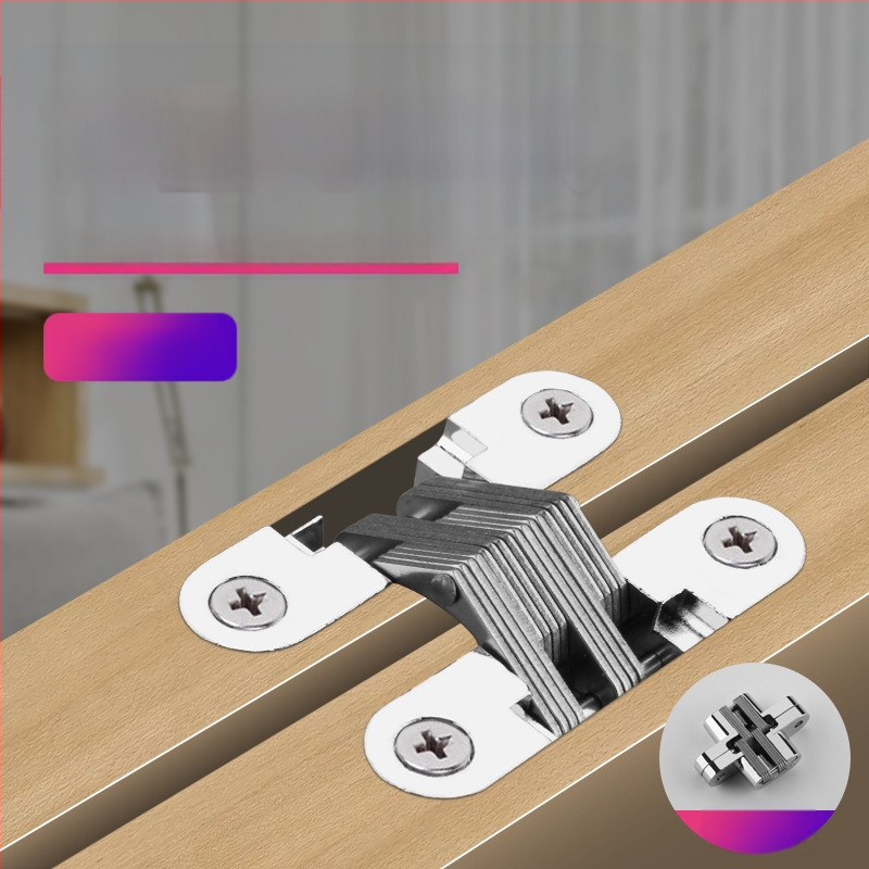 Paslėptas kryžminis cinko lydinio plokščias vyris valgomojo stalo vyris sulankstomas valgomojo stalo durų spintelė paslėptas vyris didmeninė prekyba