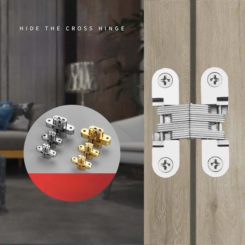 Paslėptas kryžminis cinko lydinio plokščias vyris valgomojo stalo vyris sulankstomas valgomojo stalo durų spintelė paslėptas vyris didmeninė prekyba